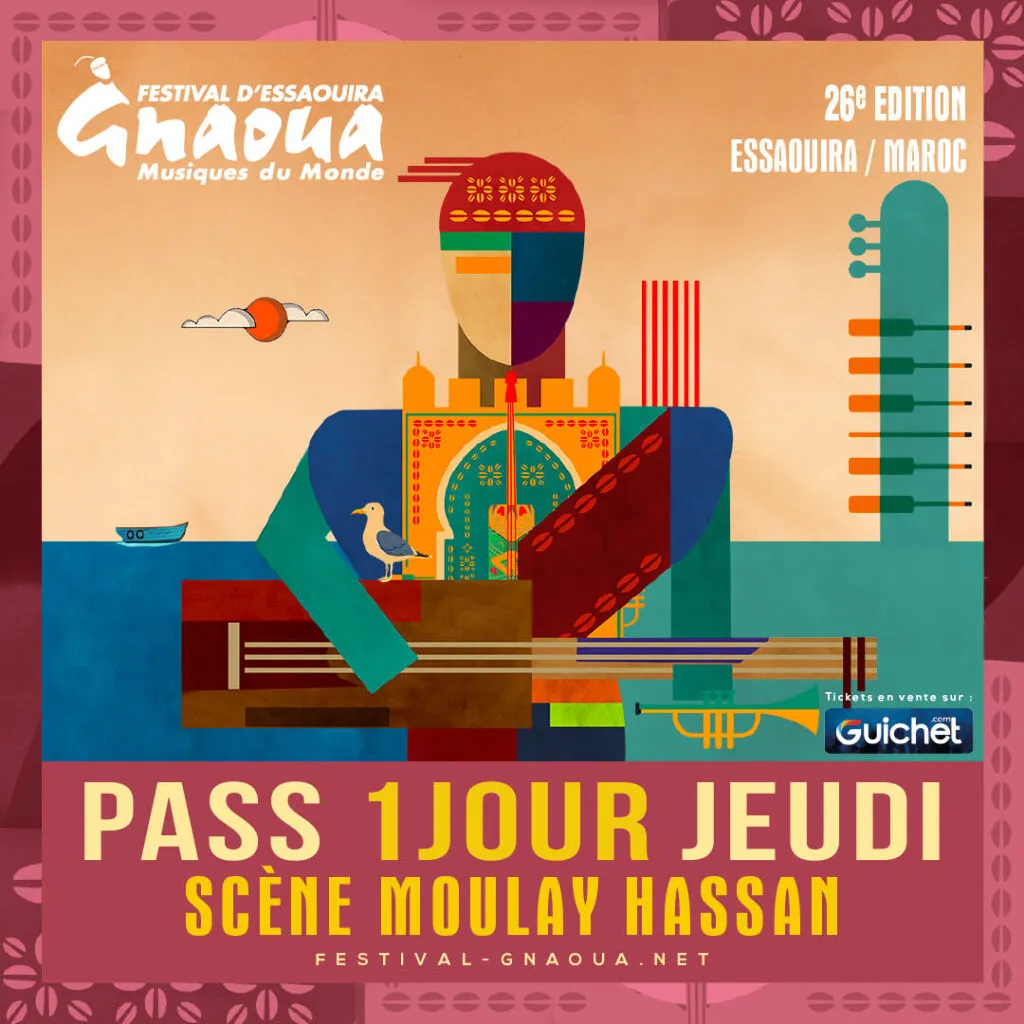 Festival Gnaoua et Musiques du Monde 2025 – Pass JEUDI