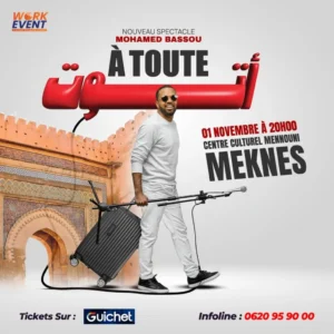 À TOUTE – Nouveau spectacle de Mohamed Bassou