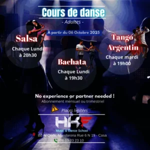 Cours de danse – Adultes A Casablanca Casablanca