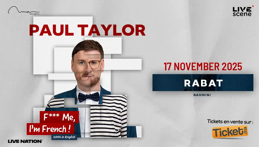 Paul Taylor dans F*** me I’m French à Rabat- 100% English show